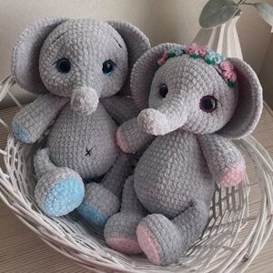 ‼️Handmade/Crochet Large Elephant‼️